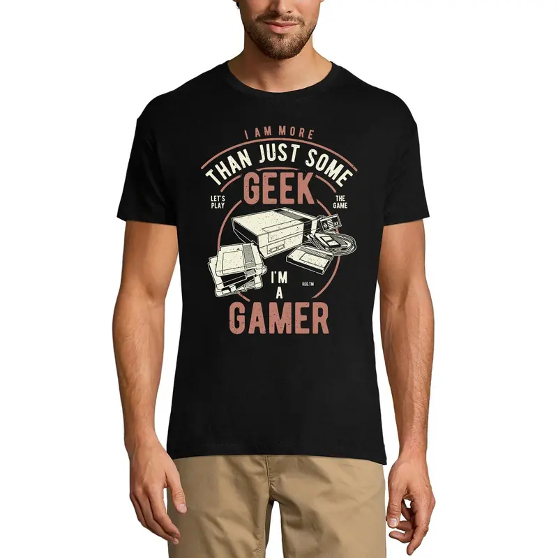 Ultrabasic Men's Gaming T-Shirt I Am More Than Just Some Geek I'm A Gamer - Game Tee Shirt 3