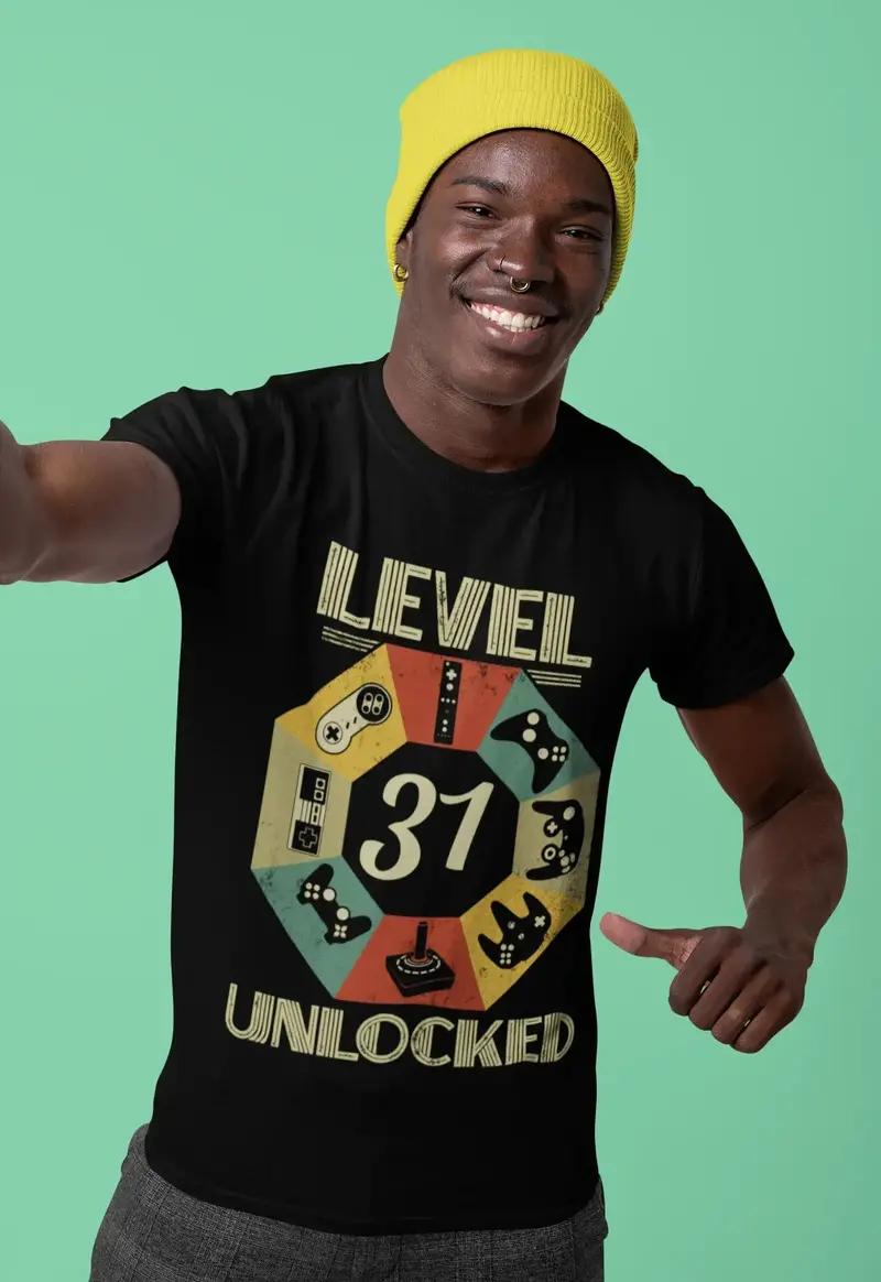 Ultrabasic Men's Gaming T-Shirt Level 31 Unlocked - 31St Birthday Gift For Gamer Tee Shirt 1