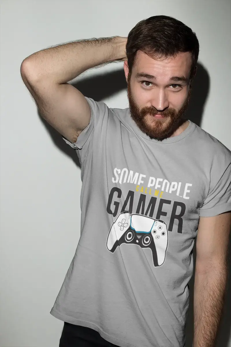 Ultrabasic Men's Gaming T-Shirt Some People Call Me Gamer - Game Tee Shirt 1