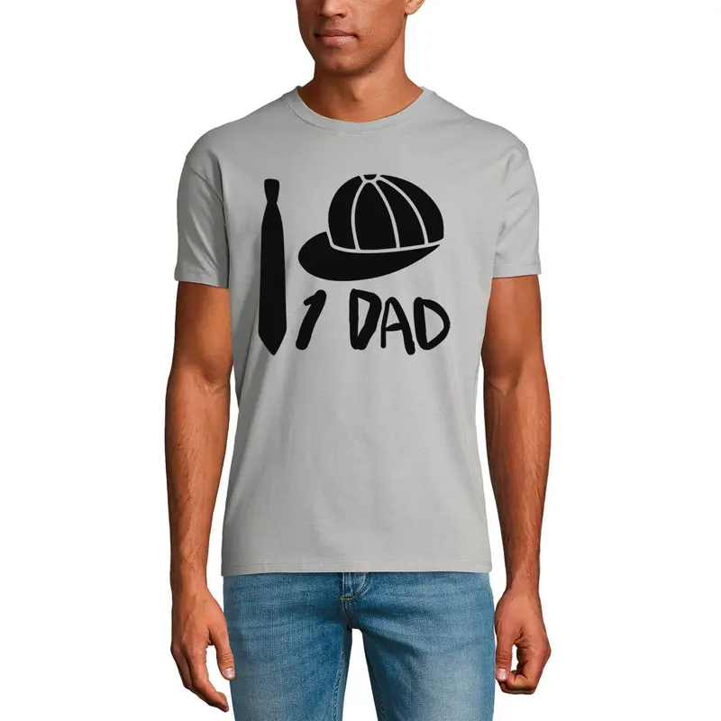 Ultrabasic Men's Graphic T-Shirt 1 Dad - Funny Daddy Sport Shirt - Father's Day 1