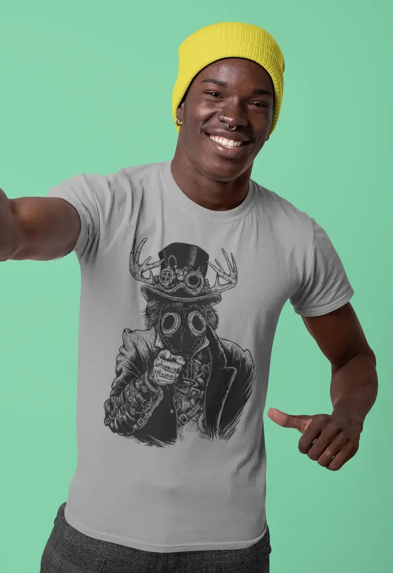 Ultrabasic Men's Graphic T-Shirt Be Careful - Masked Men Shirt 1