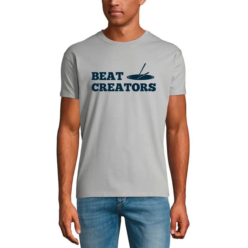 Ultrabasic Men's Graphic T-Shirt Beat Creators - Funny Music Shirt For Drummer 1
