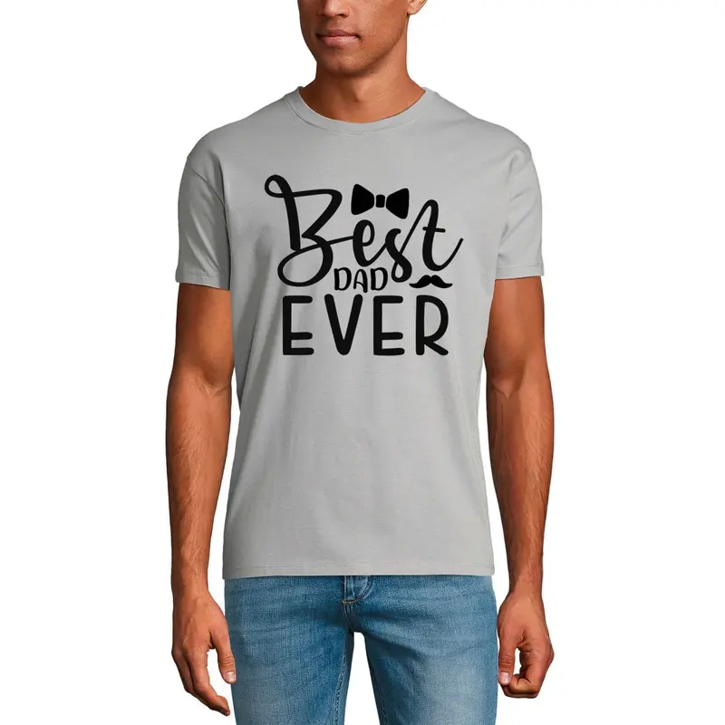 Ultrabasic Men's Graphic T-Shirt Best Dad Ever - Gift For Father's Day - Daddy's Shirt 1