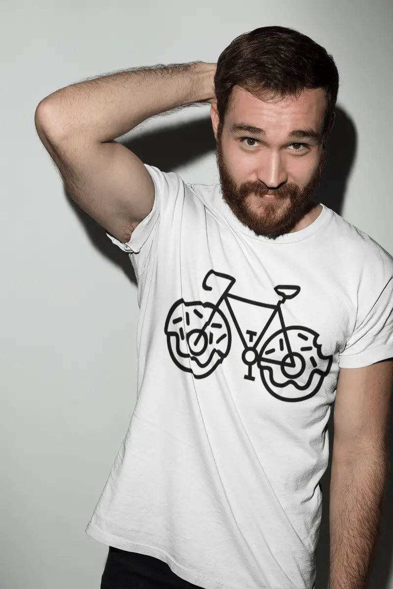 Ultrabasic Men's Graphic T-Shirt Bicycle Donuts - Funny Simpson Shirt For Men 2