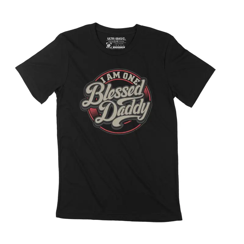 Ultrabasic Men's Graphic T-Shirt Blessed Daddy Father's Day Motivational Vintage Gift 3
