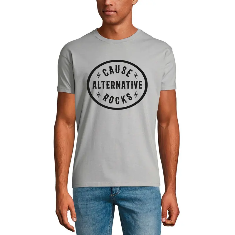 Ultrabasic Men's Graphic T-Shirt Cause Alternative Rocks - Music Slogan Shirt 1
