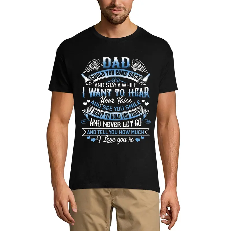 Ultrabasic Men's Graphic T-Shirt Dad I Love You So - Emotional Quote - Father's Day 1