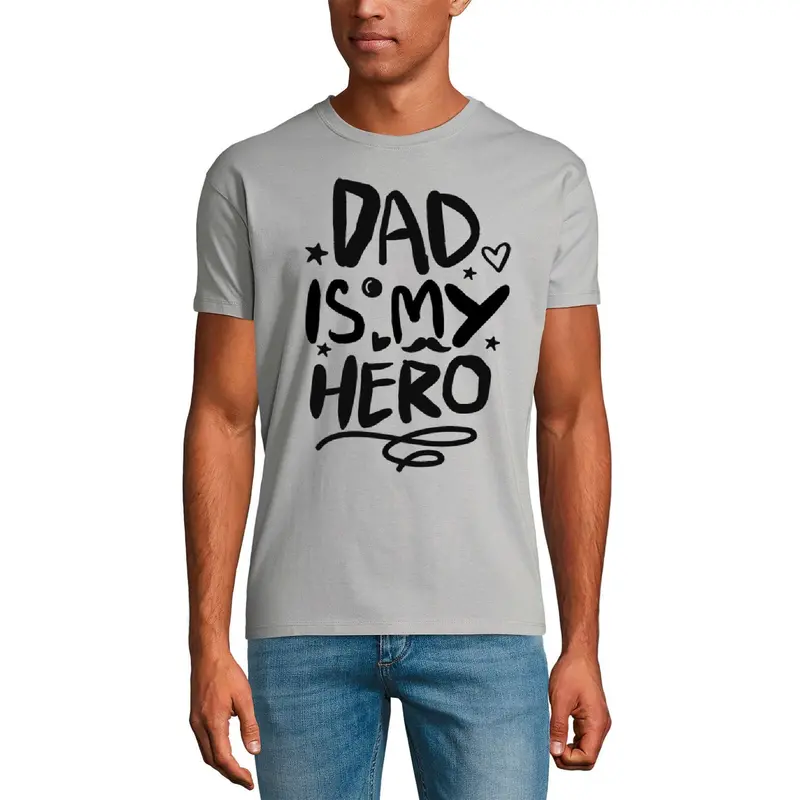 Ultrabasic Men's Graphic T-Shirt Dad Is My Hero - Family Quotes 1