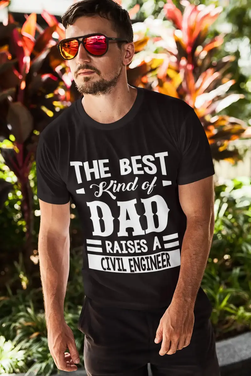 Ultrabasic Men's Graphic T-Shirt Dad Raises A Civil Engineer 1