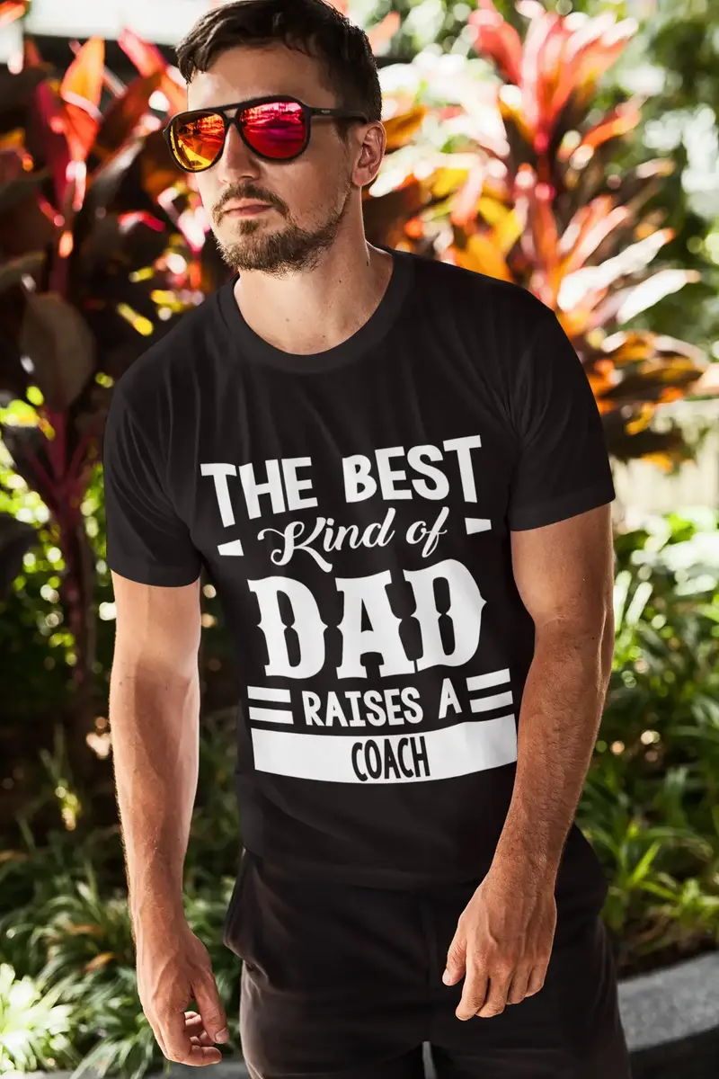 Ultrabasic Men's Graphic T-Shirt Dad Raises A Coach 1