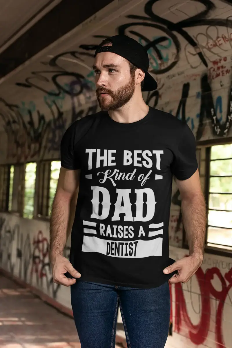 Ultrabasic Men's Graphic T-Shirt Dad Raises A Dentist 1