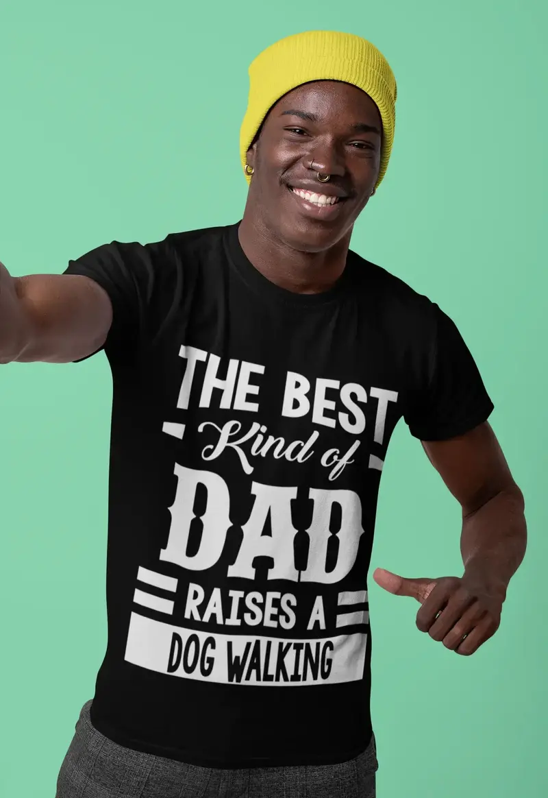 Ultrabasic Men's Graphic T-Shirt Dad Raises A Dog Walking 1