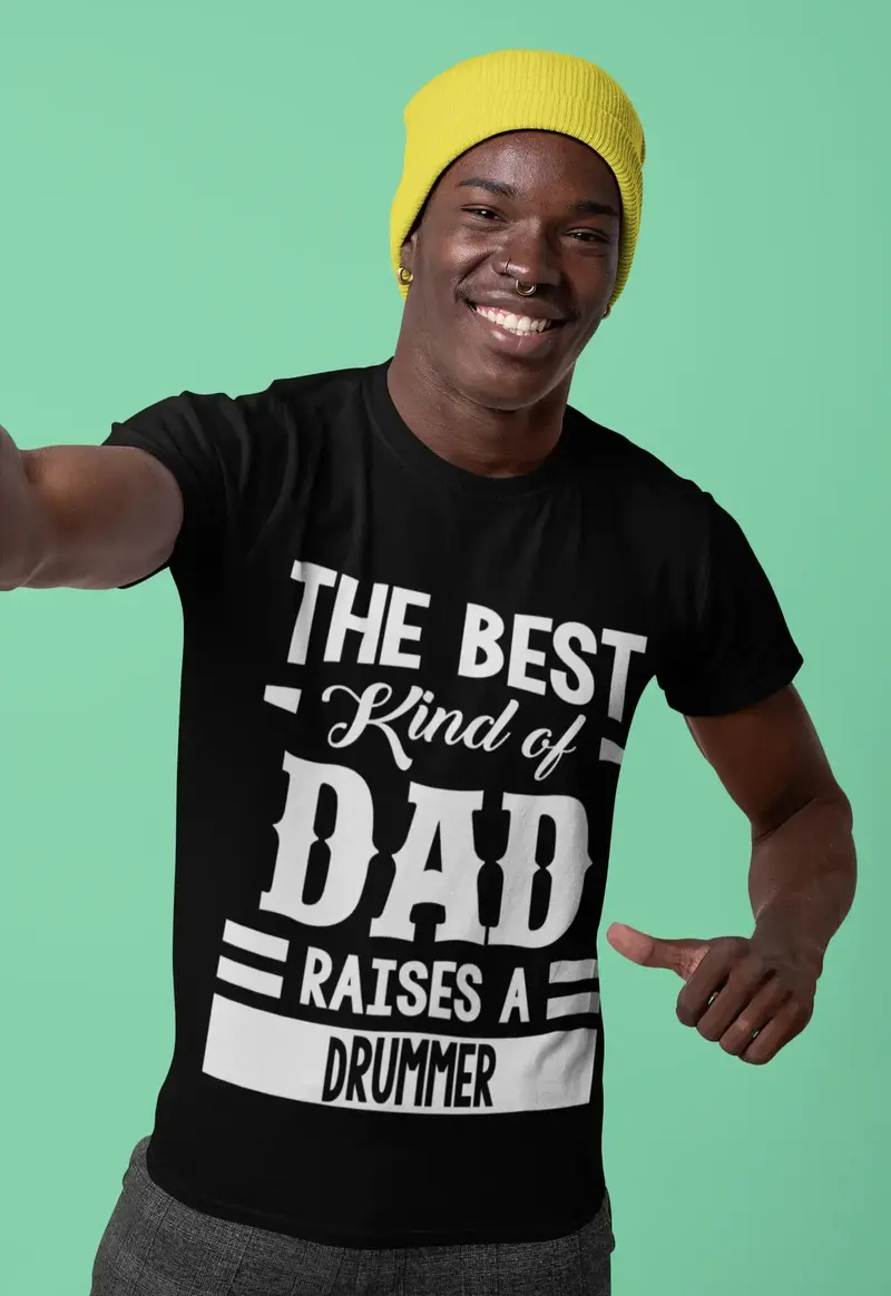 Ultrabasic Men's Graphic T-Shirt Dad Raises A Drummer 1