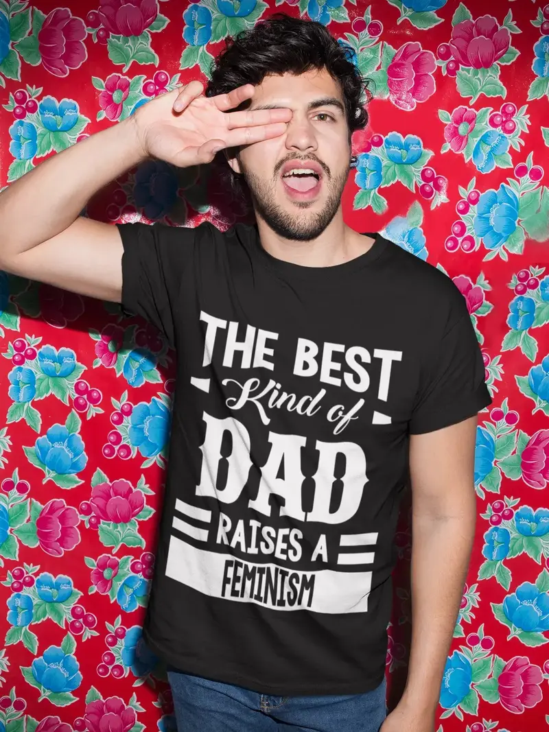 Ultrabasic Men's Graphic T-Shirt Dad Raises A Feminism 1