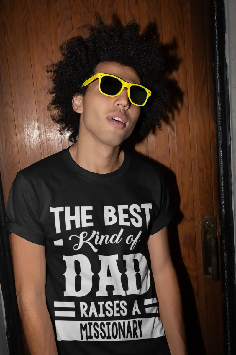 Ultrabasic Men's Graphic T-Shirt Dad Raises A Missionary 1