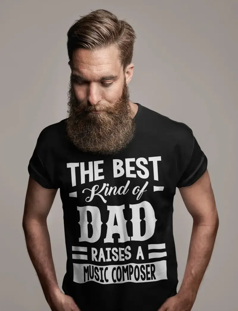 Ultrabasic Men's Graphic T-Shirt Dad Raises A Music Composer 1