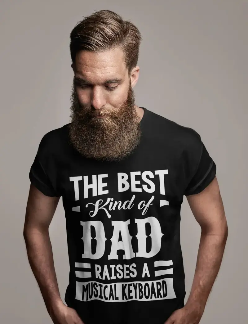 Ultrabasic Men's Graphic T-Shirt Dad Raises A Musical Keyboard 1
