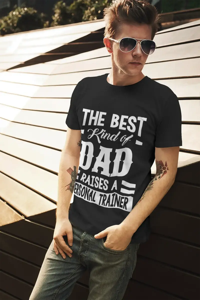 Ultrabasic Men's Graphic T-Shirt Dad Raises A Personal Trainer 1