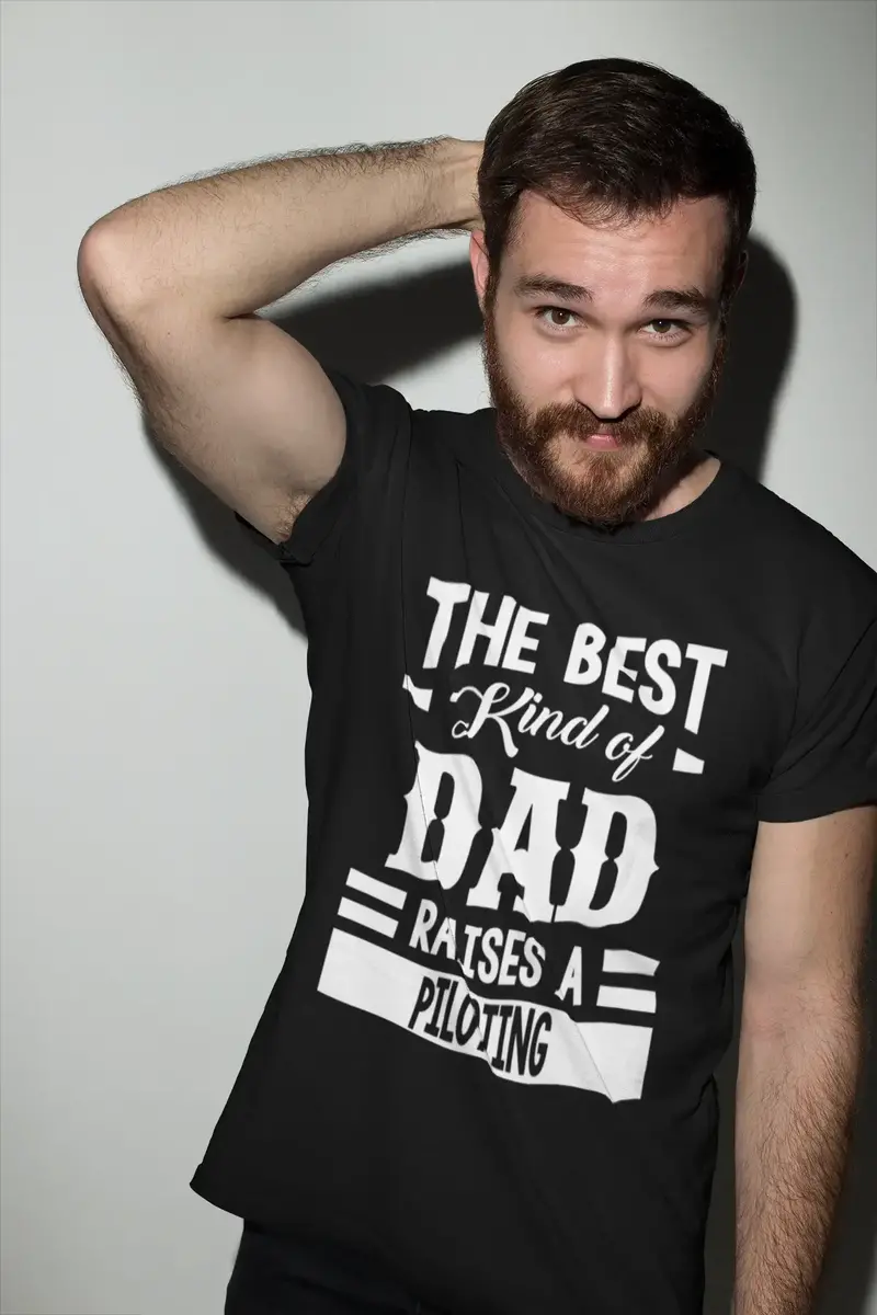 Ultrabasic Men's Graphic T-Shirt Dad Raises A Piloting 1