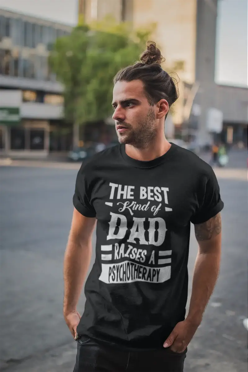 Ultrabasic Men's Graphic T-Shirt Dad Raises A Psychotherapy 1