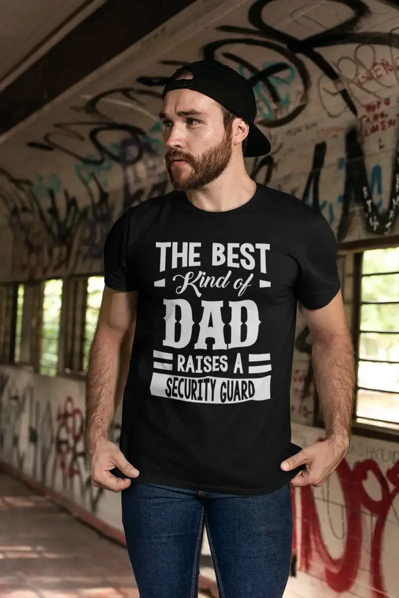 Ultrabasic Men's Graphic T-Shirt Dad Raises A Security Guard 1
