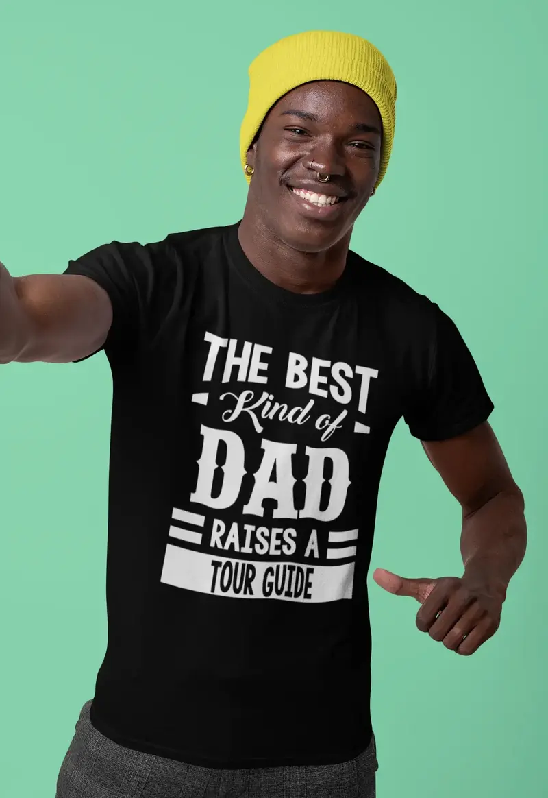 Ultrabasic Men's Graphic T-Shirt Dad Raises A Tour Guide 1