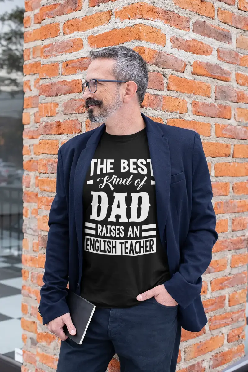 Ultrabasic Men's Graphic T-Shirt Dad Raises An English Teacher 1
