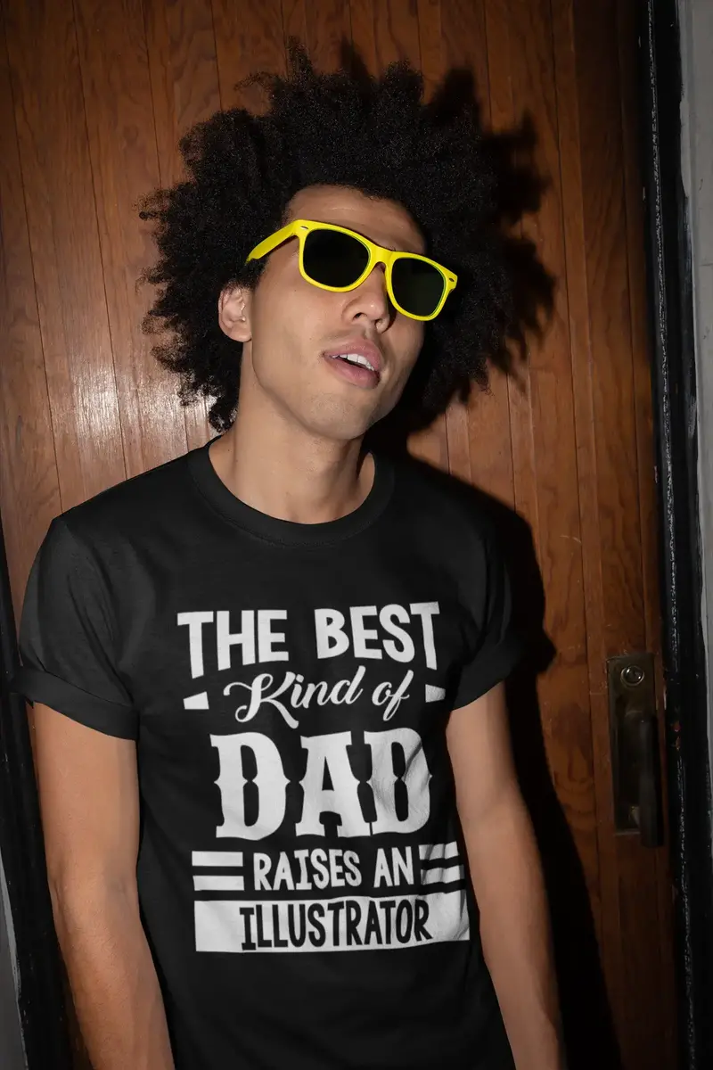 Ultrabasic Men's Graphic T-Shirt Dad Raises An Illustrator 1