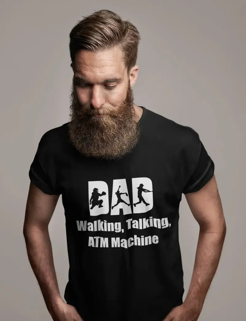 Ultrabasic Men's Graphic T-Shirt Dad Walking Talking Atm Machine - Funny Quote 1