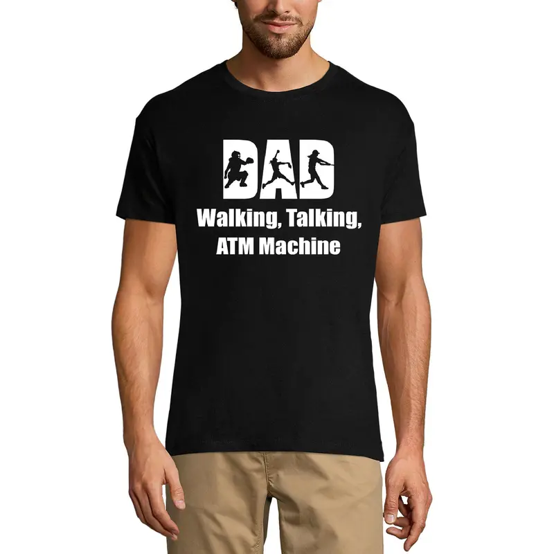Ultrabasic Men's Graphic T-Shirt Dad Walking Talking Atm Machine - Funny Quote 3