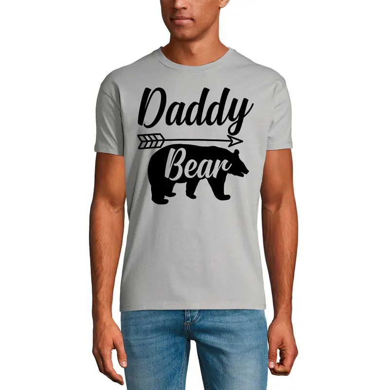 Ultrabasic Men's Graphic T-Shirt Daddy Bear - Funny Gift For Father's Day 1