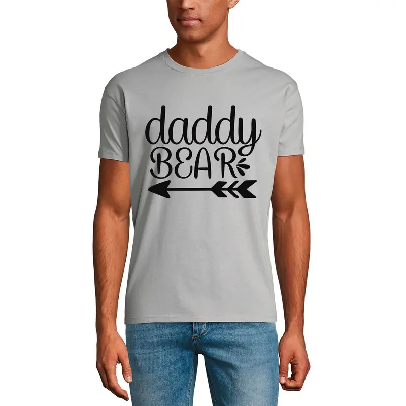 Ultrabasic Men's Graphic T-Shirt Daddy Bear - Funny Gift For Father's Day 1