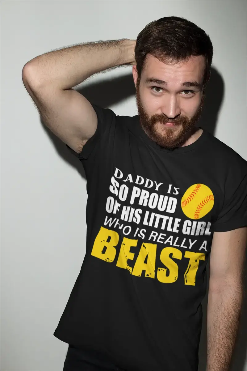 Ultrabasic Men's Graphic T-Shirt Daddy Is So Proud Of His Little Girl - Funny Vintage Shirt 1
