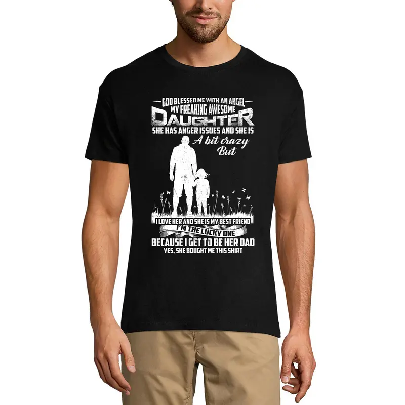 Ultrabasic Men's Graphic T-Shirt Daughter Love - She Bought Me This Shirt - I'm The Lucky One 2