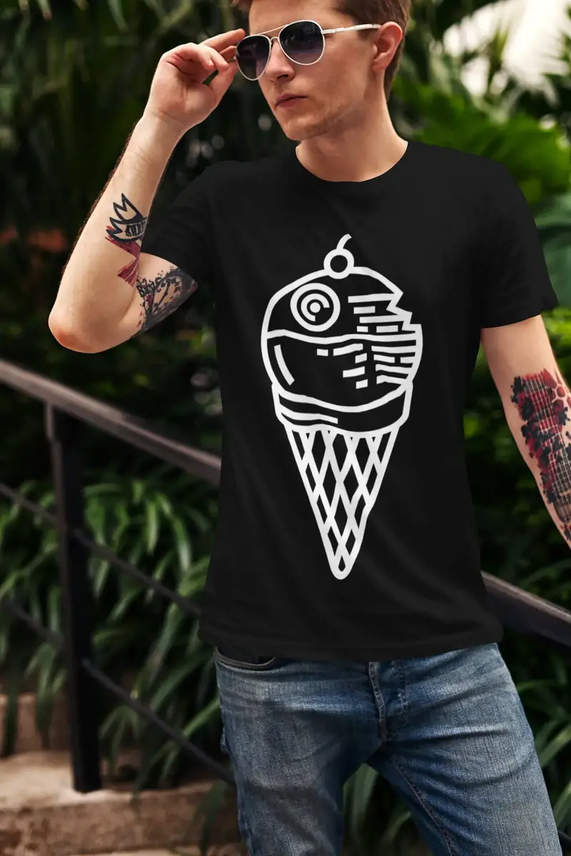 Ultrabasic Men's Graphic T-Shirt Dead Bomb Ice Cream - Funny Shirt For Men 1