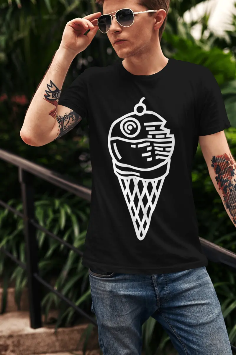 Ultrabasic Men's Graphic T-Shirt Dead Bomb Ice Cream - Funny Shirt For Men 2