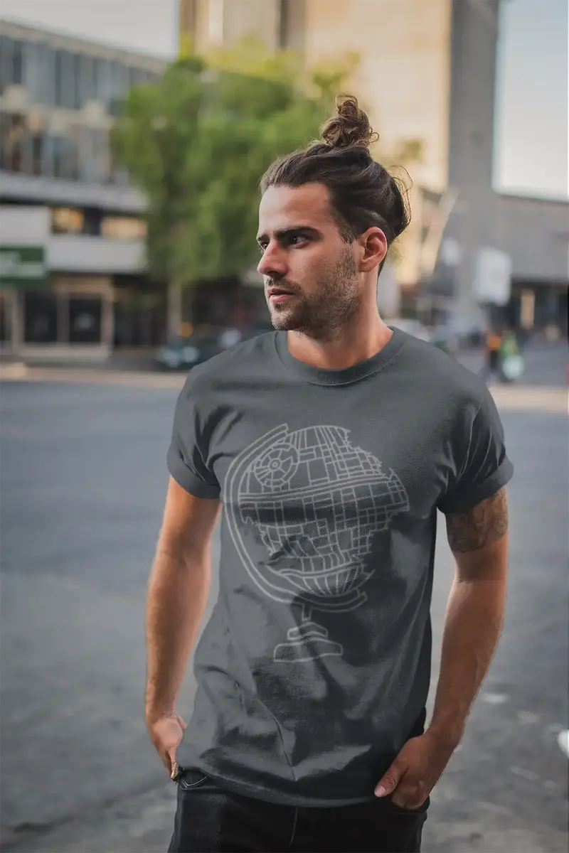 Ultrabasic Men's Graphic T-Shirt Dead Globe - Decomposed Earth - Funny Shirt 1