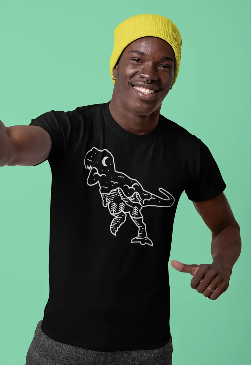 Ultrabasic Men's Graphic T-Shirt Dinosaur - Jurrasic World Park - Adventure Shirt 1