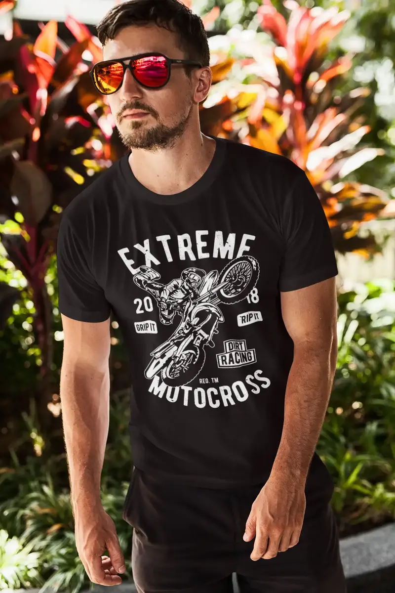 Ultrabasic Men's Graphic T-Shirt Extreme Motorcross 2018 - Dirt Racing - Motor Lovers 1