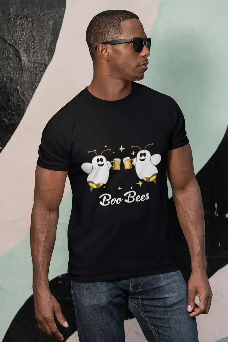 Ultrabasic Men's Graphic T-Shirt Funny Boo Bees - Alcohol Beer Lover Tee Shirt 1