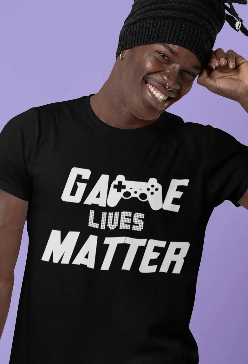 Ultrabasic Men's Graphic T-Shirt Game Lives Matter - Funny Gamer Shirt For Men 1