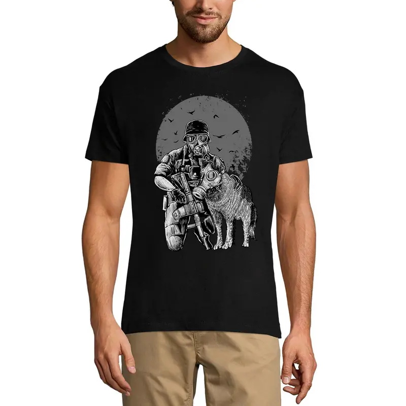 Ultrabasic Men's Graphic T-Shirt Gasmask Dog Best Friend - Chernobyl Radiation Shirt 3