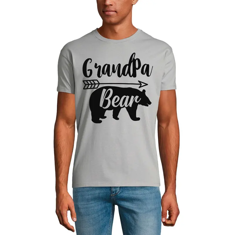 Ultrabasic Men's Graphic T-Shirt Grandpa Bear - Funny Daddy Shirt 1