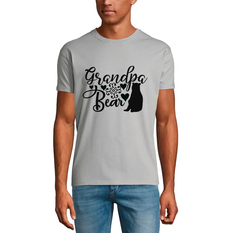 Ultrabasic Men's Graphic T-Shirt Grandpa Bear - Funny Daddy Shirt 1