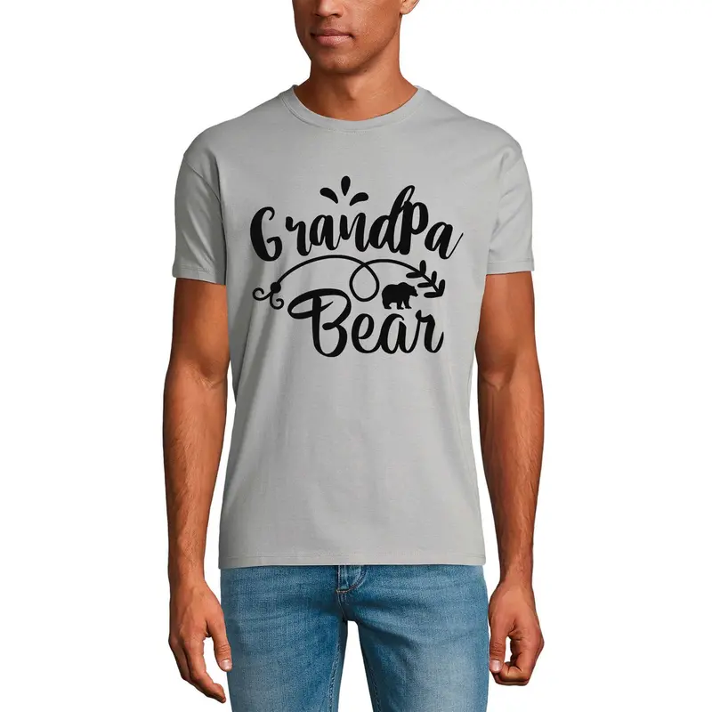 Ultrabasic Men's Graphic T-Shirt Grandpa Bear - Funny Daddy Shirt 1