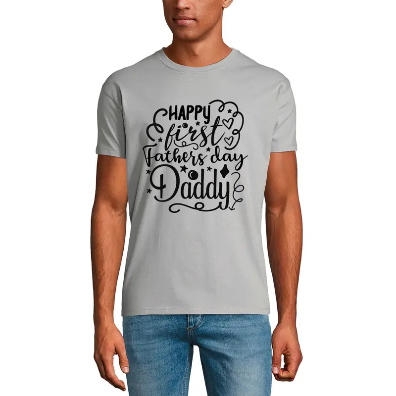 Ultrabasic Men's Graphic T-Shirt Happy First Father's Day Daddy - Funny Gift For Fathers 1