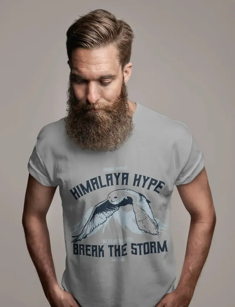 Ultrabasic Men's Graphic T-Shirt Himalaya Hype - Break The Storm Shirt 1