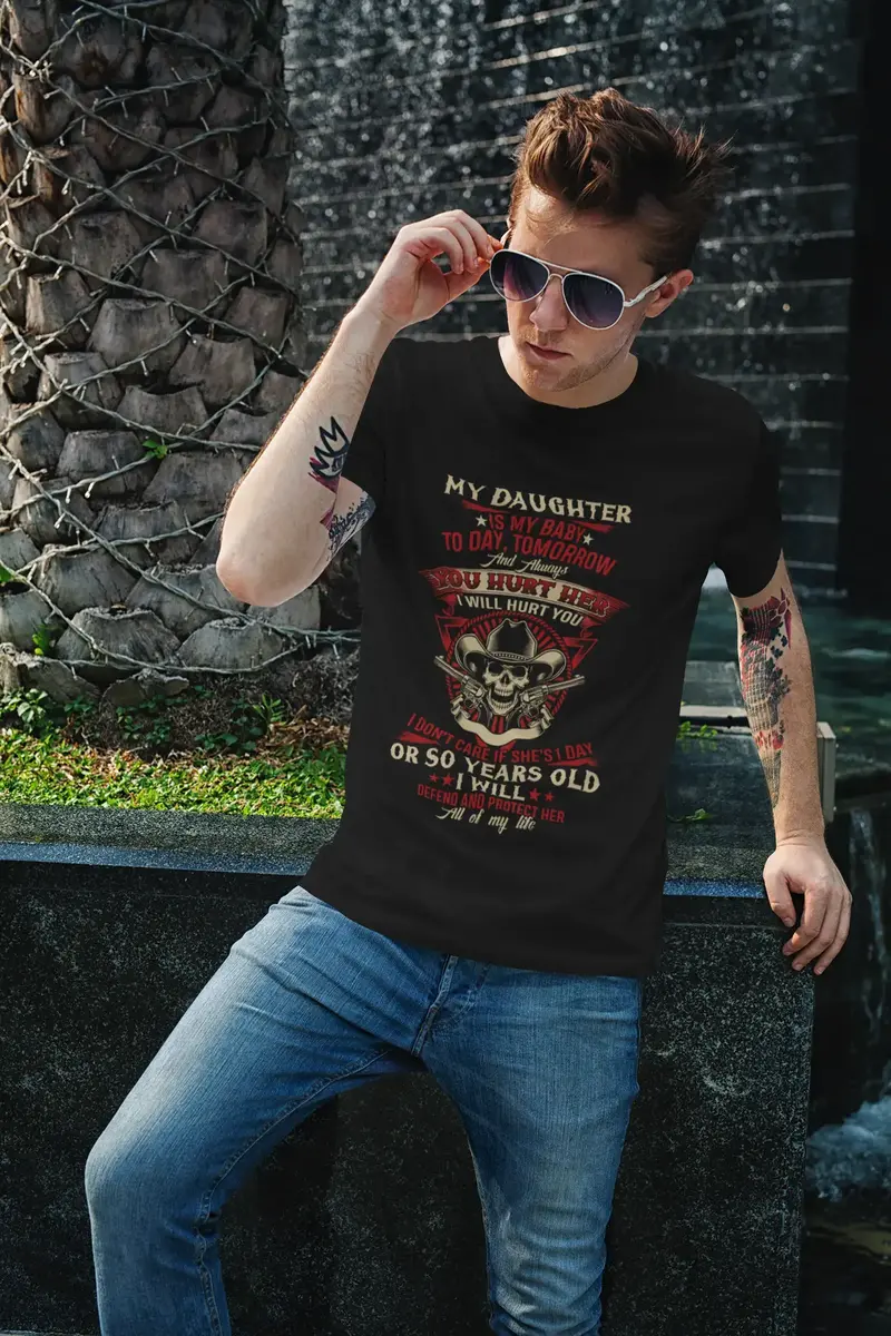 Ultrabasic Men's Graphic T-Shirt I Will Defend And Protect Her All Of My Life 1