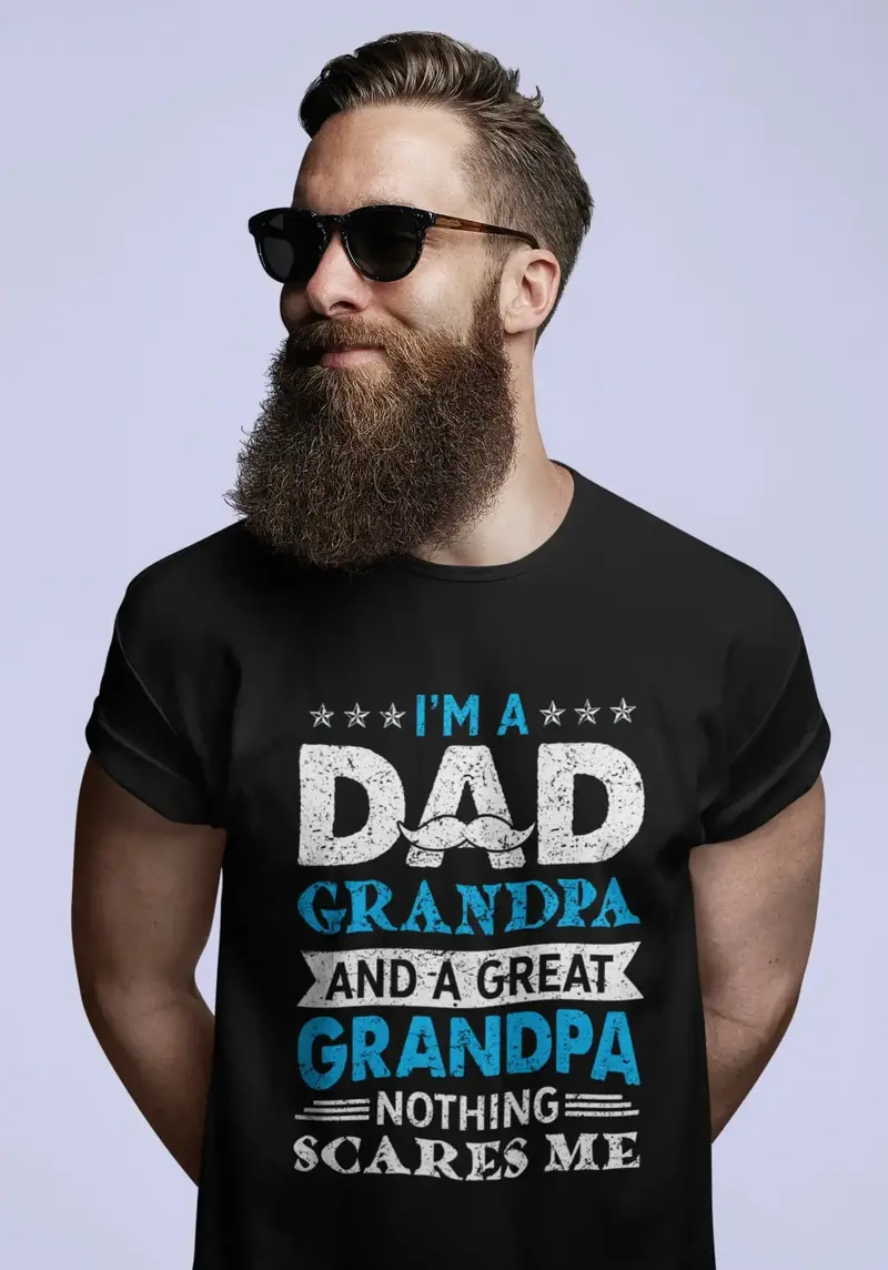 Ultrabasic Men's Graphic T-Shirt I'm A Dad Grandpa - Nothing Scares Me - Family Time 1