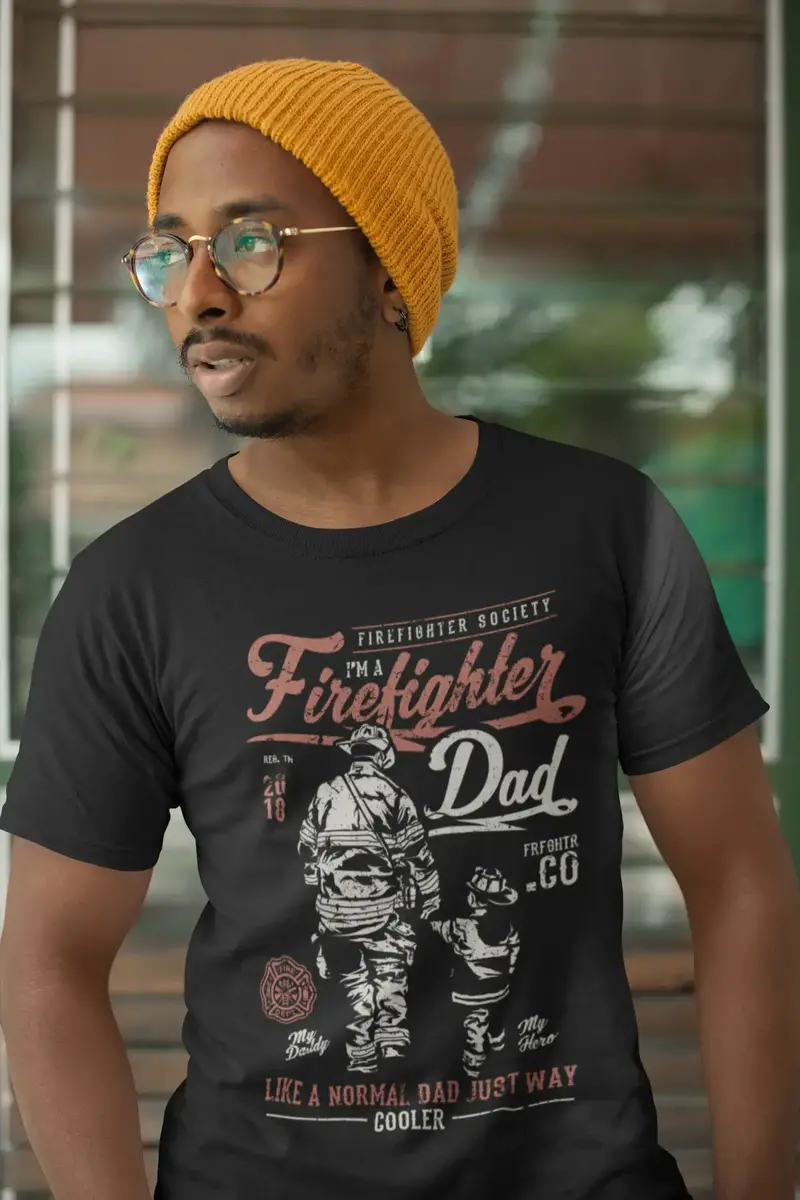 Ultrabasic Men's Graphic T-Shirt I'm A Firefighter Dad - Just Way Cooler - Gift For Father's Day 1